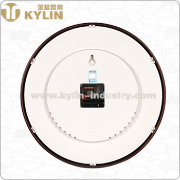 Cheap and Durable Wooden Wall Clock Offset Printing Logo