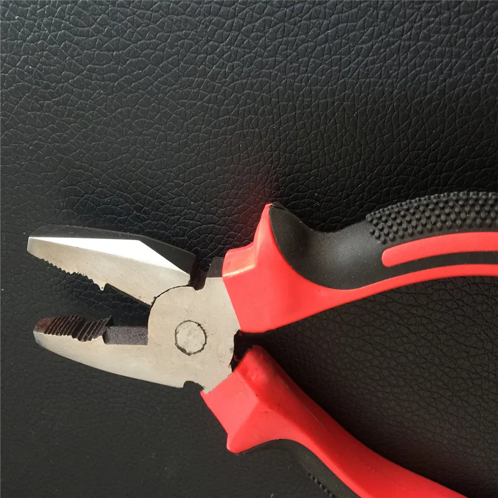 Combination Cutting Plier with Double Color Handle