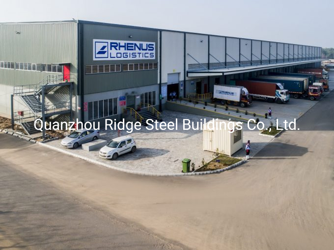 Powder Coated H Column Beam Steel Structure Building