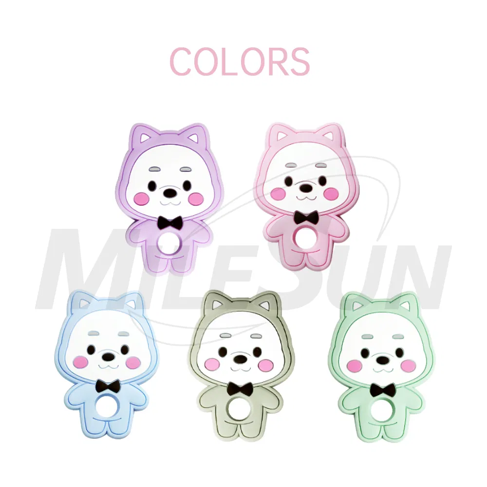 Silicone Soft-Textured Teether for Sensory Exploration and Teething Relief with Easy to Hold Handles