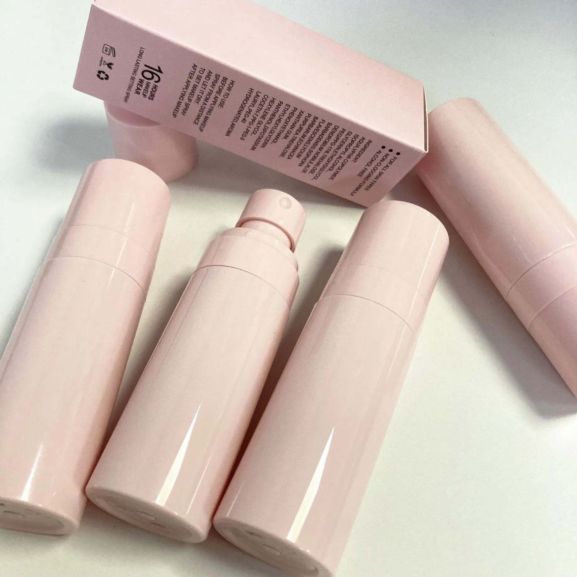 Long Lasting Setting Spray Makeup Private Label Custom Waterproof Pink Setting Spray