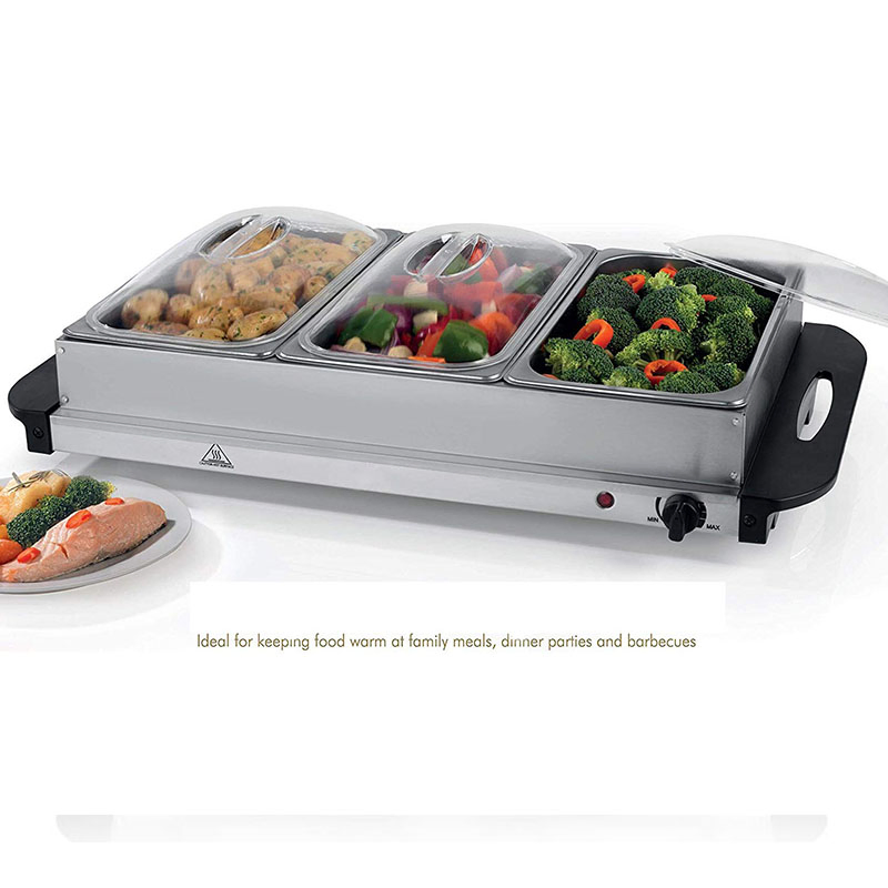 2.5L*3 Stainless Steel Buffet Warmer Food Sever ETL Certificate