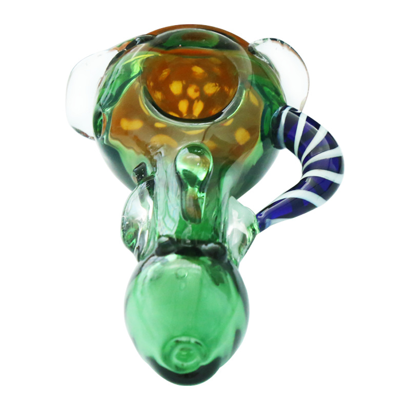 Thickened High Borosilicate Glass Blowing Glass Pipe Technology Mushroom Shape Creative Glass Pipe