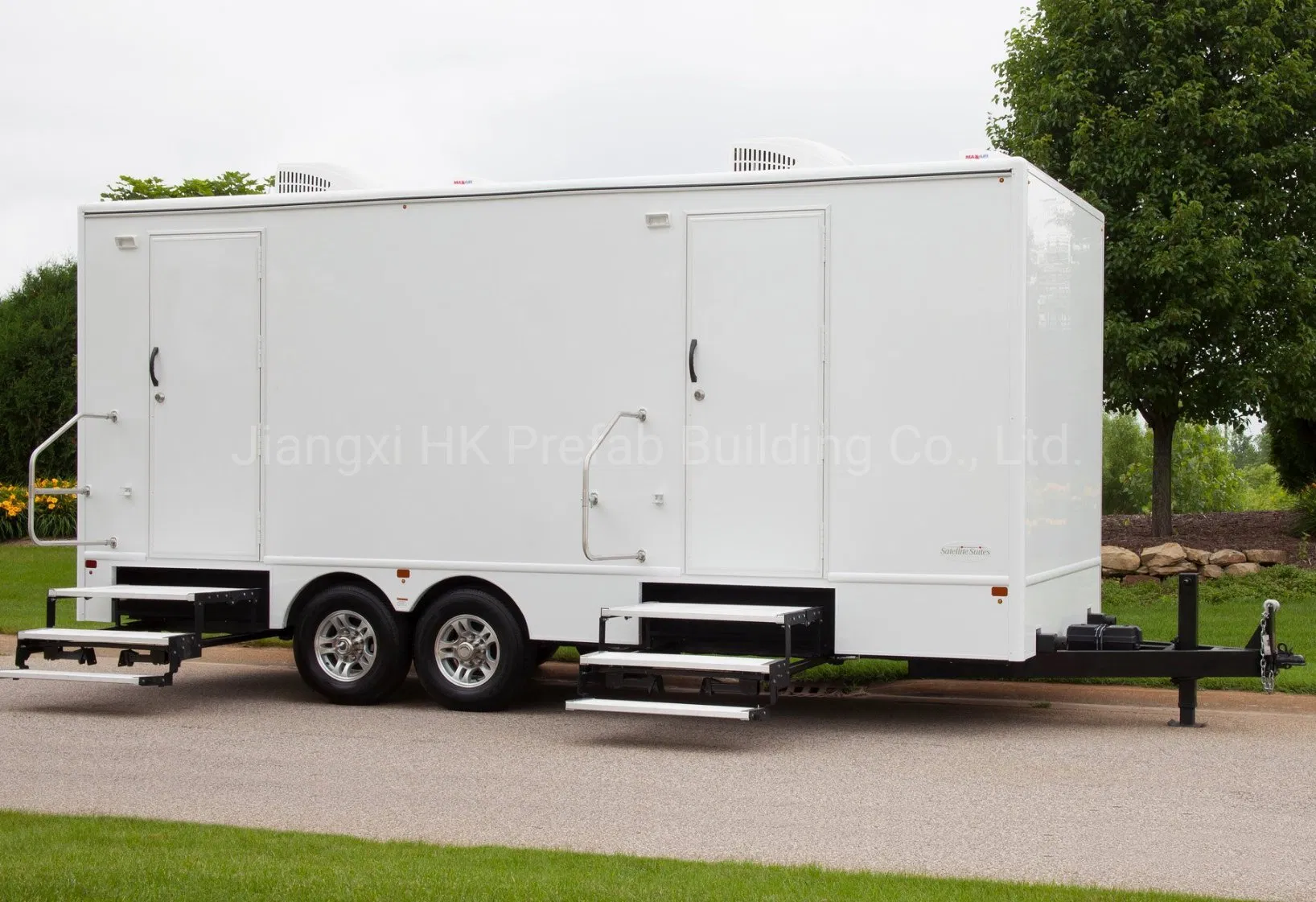 Modular Prefabricated Mobile Trailer Toilet for Restroom Rental.