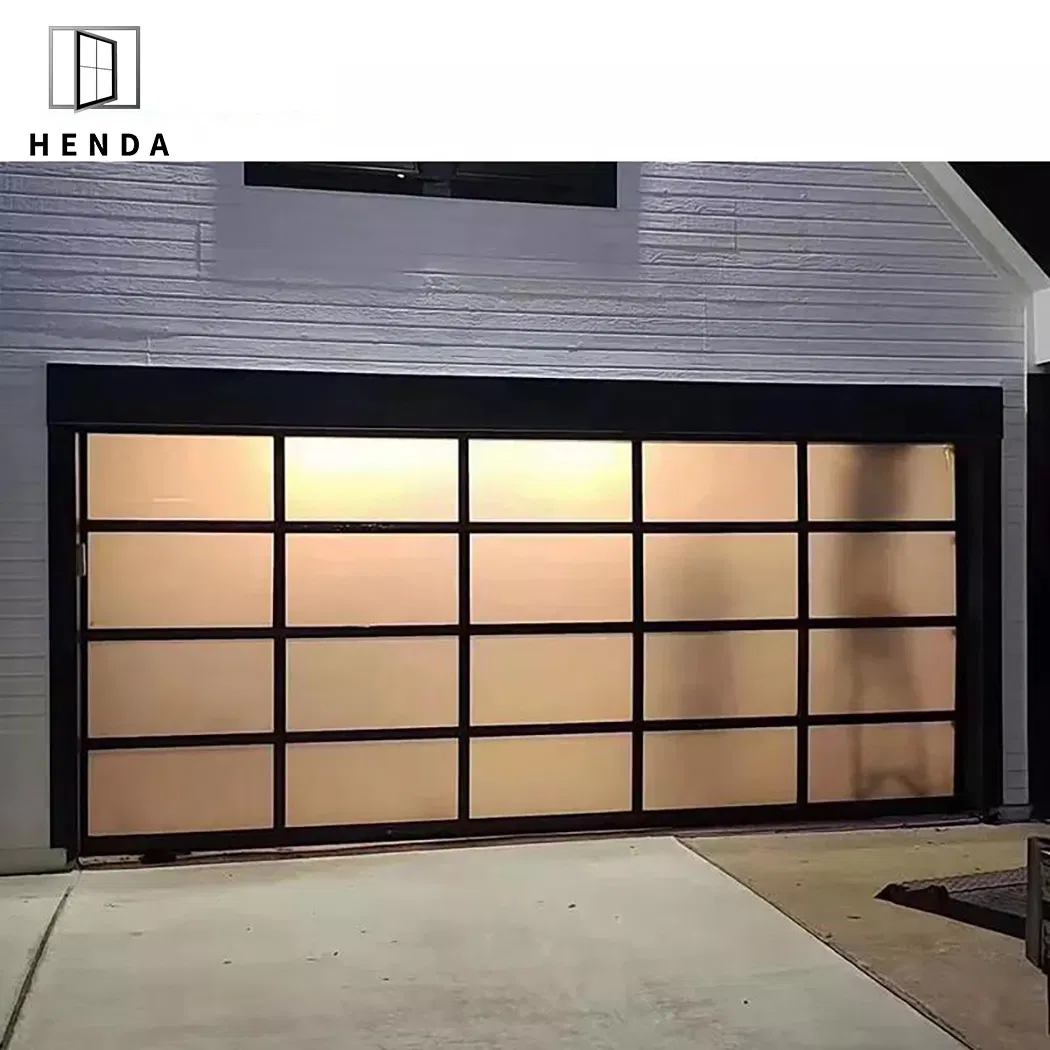 Factory Price Remote Controlled Automatic Sectional Overhead 2022 New Design Garage Door with Windows and Passing Door