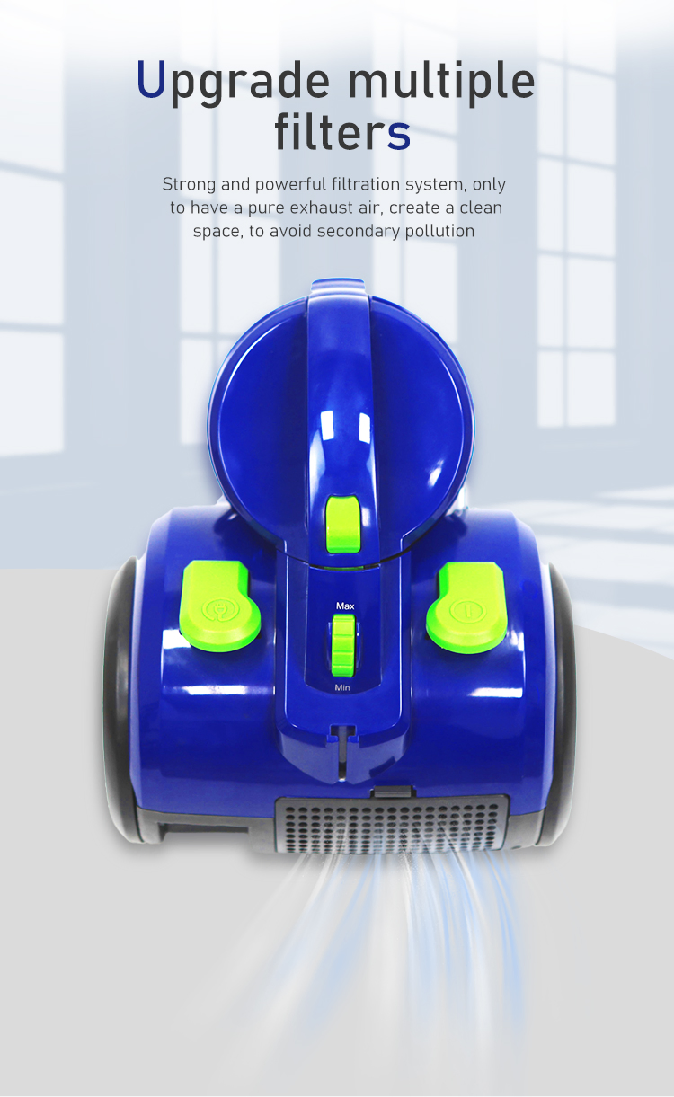 Cyclonic Tech Bagless Canister Vacuum Cleaner for Home