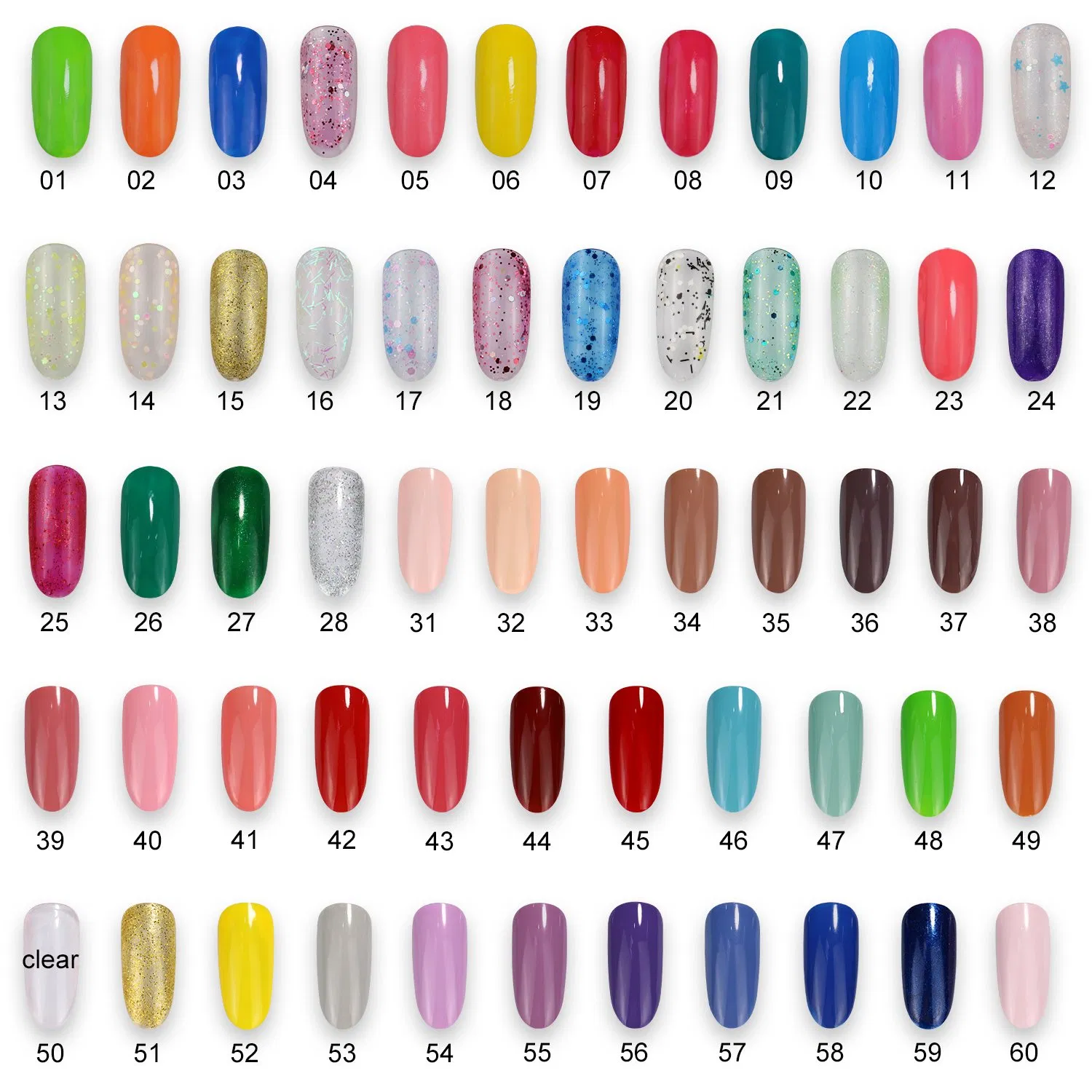 Free Sample Private Logo Nail Art Varnish Gel Nail Polish Set