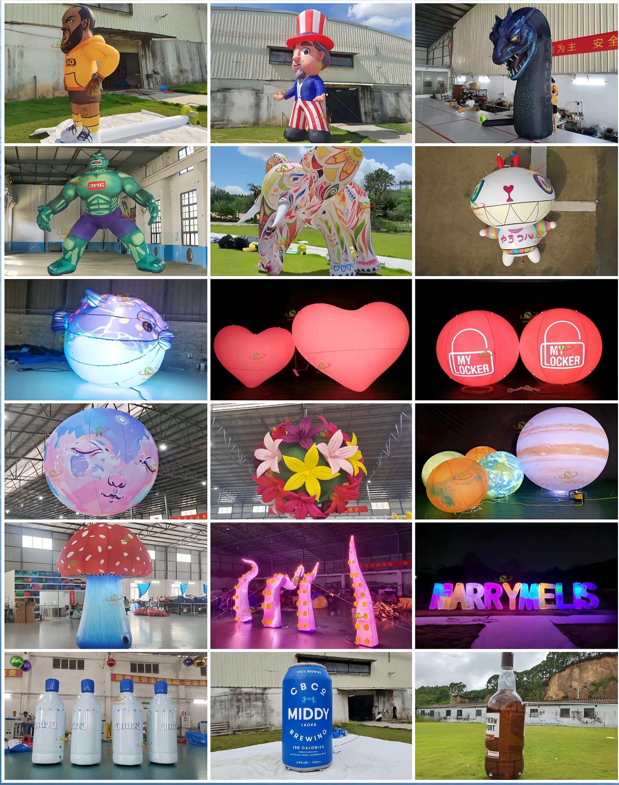 Exhibition Event Inflatable Bouquet Party Inflatable Bouquet Shape Decoration