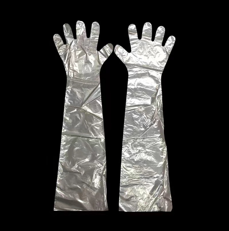 Disposable Long PE/EVA Shoulder Length Veterinary Sleeve Gloves Disposable Cheap Gloves Veterinary