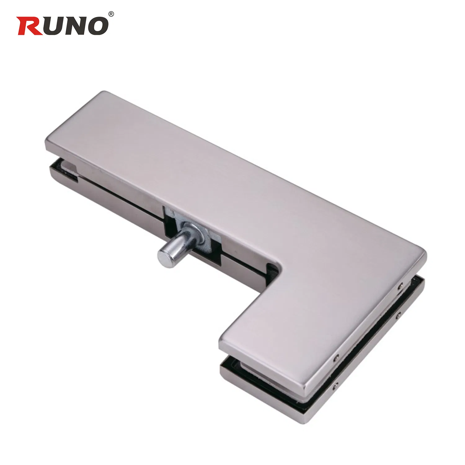 Swing Glass Door Stainless Steel Clamp with Key Lock