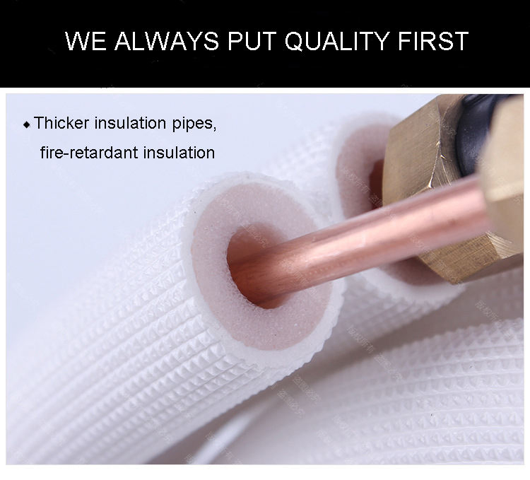 3m Air Conditioner Pair Coil Tube 1/4"3/8"Split Line Wire Set