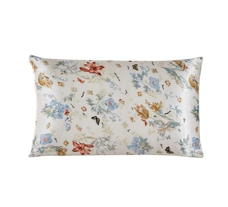 Popular and Hot Sale of China Customized 100% Mulberry Silk Pillowcase with Hidden Zipper Queen Size Printing Design, Flower