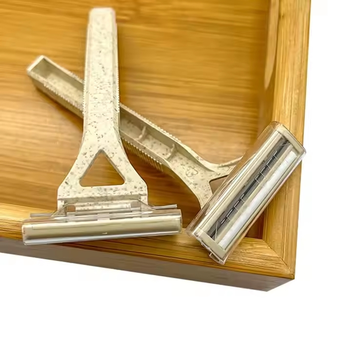 Wholesale Biodegradable Straw Shaving Hotel SPA Razors