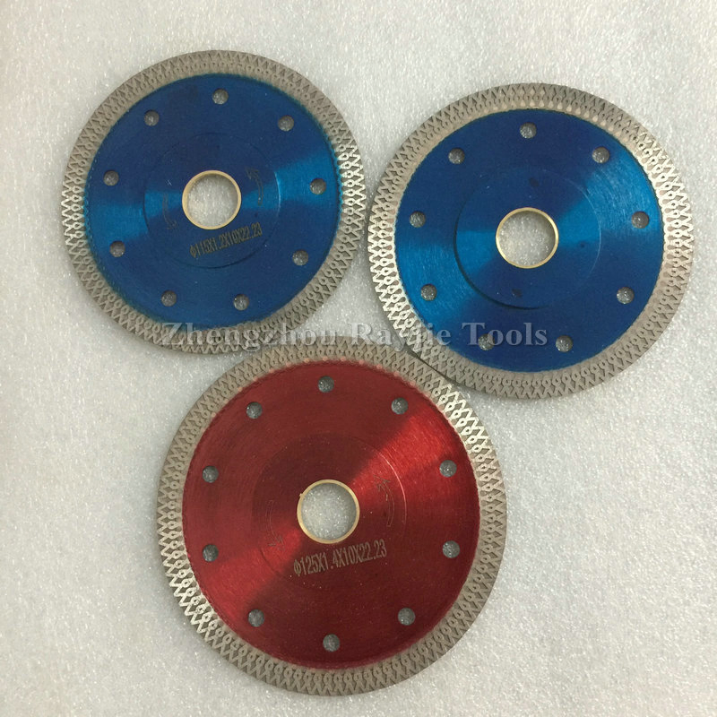 Factory Direct Sale X Mesh Turbo 105mm 115mm 125mm Super Thin Diamond Saw Blade for Ceramic Tile Cutting