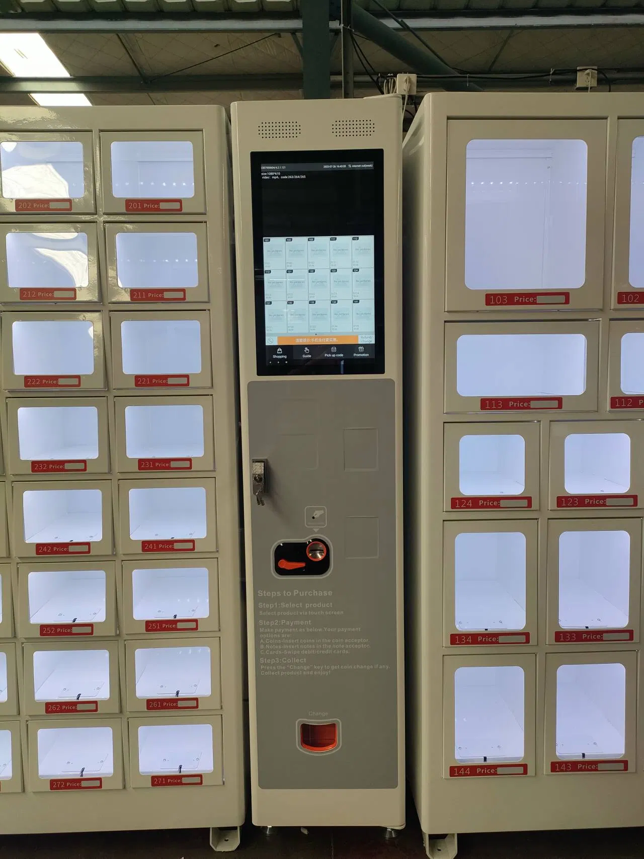 Focusvend 2024 Hot Sale Locker Vending Machine with Refrigerator