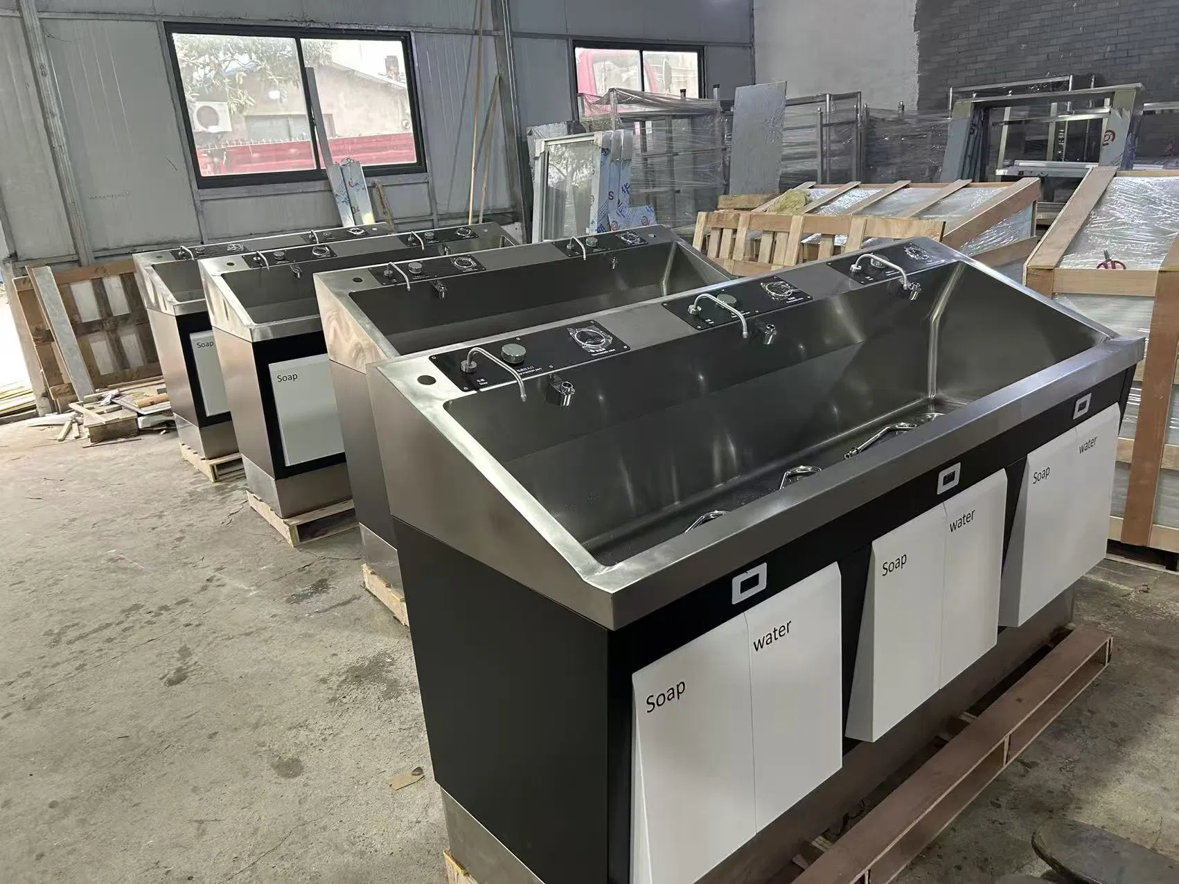 Hospital Hot Sale Premium 304 Stainless Steel Scrub Sink for Operation Room Clinic
