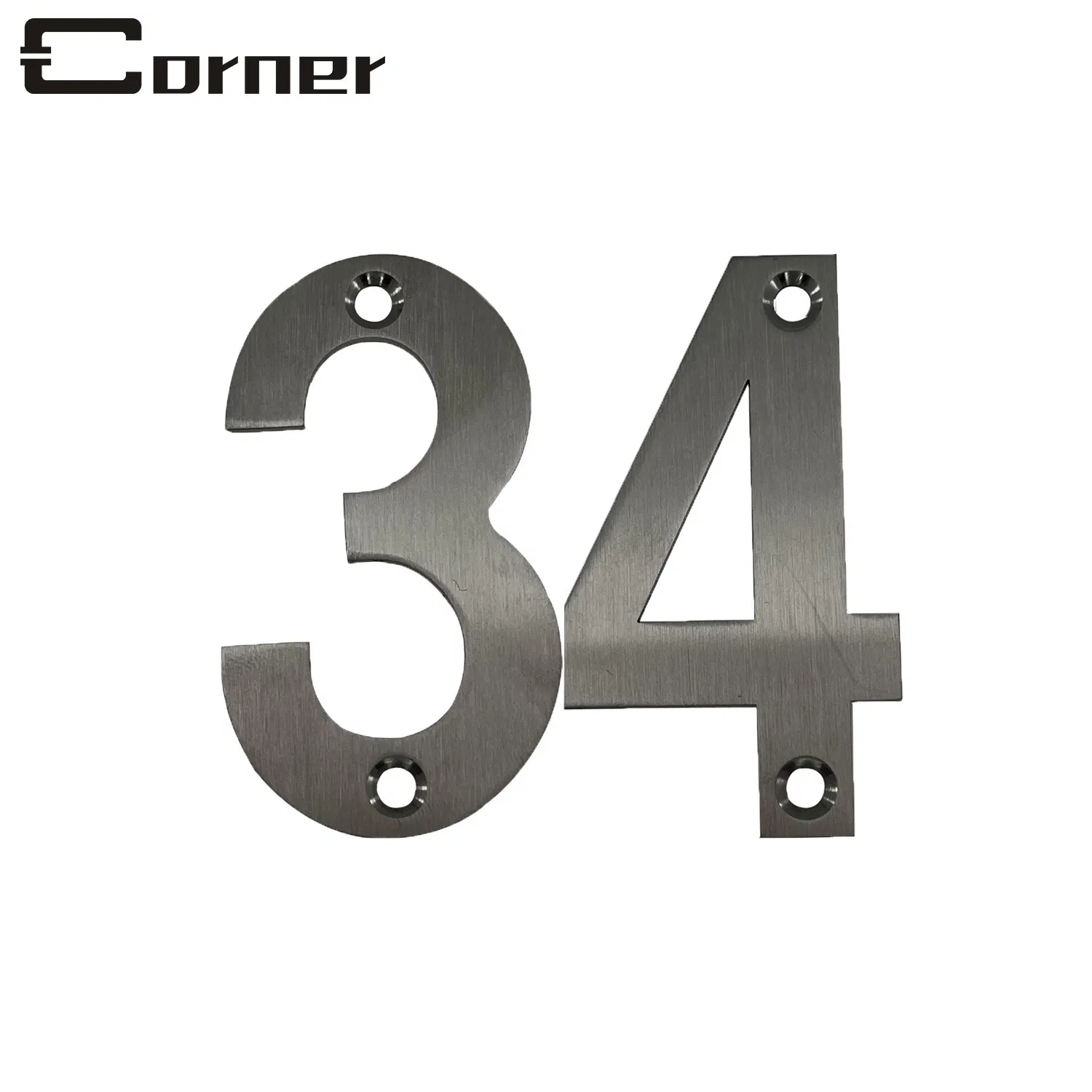 Outdoor Indoor Stainless Steel House Number Address Sign for Home Office Hotel