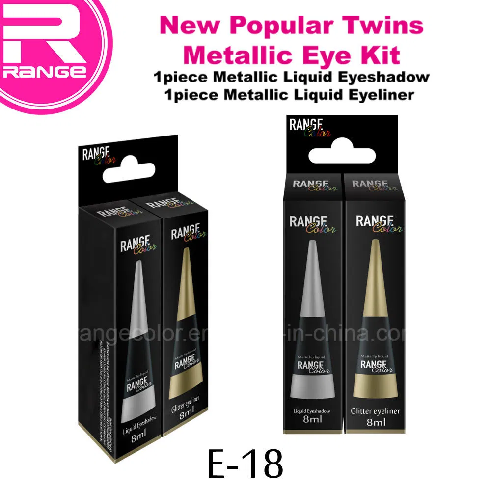 New Twins Poplular Water Based Liquid Eyeshadow and Glitter Eyeliner Kit