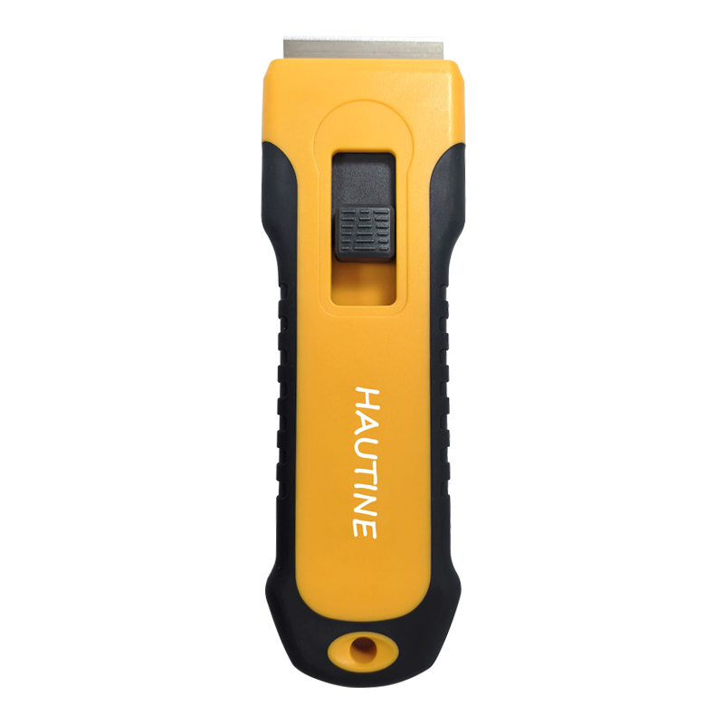 Hautine Plastic Clean Scraper with 5 Metal Replacement Blade Car Scraper