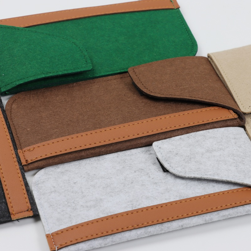 OEM Felt Lined Eyeglass Case - Custom Logo Sunglasses Holder with Protective Slip-in Design