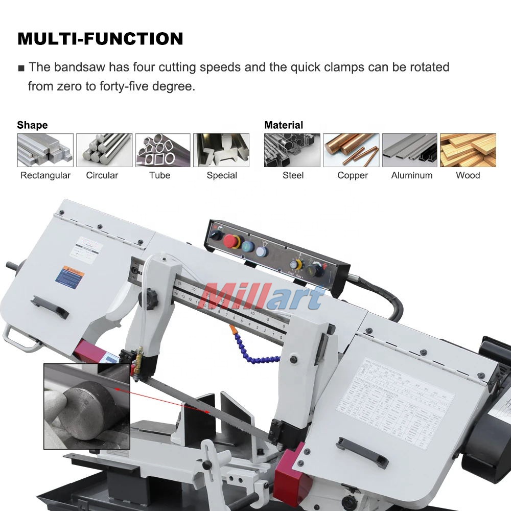 Станок ленточнопильный по металлу BS-1018B