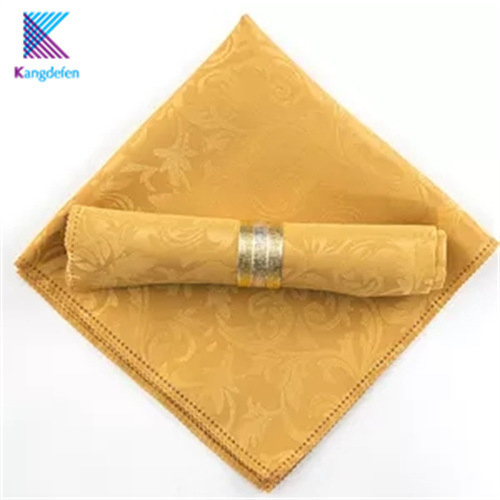 100% Polyester Anti-Fouling Hotel Dining Restaurant Linen Napkins Printed Table Cloth
