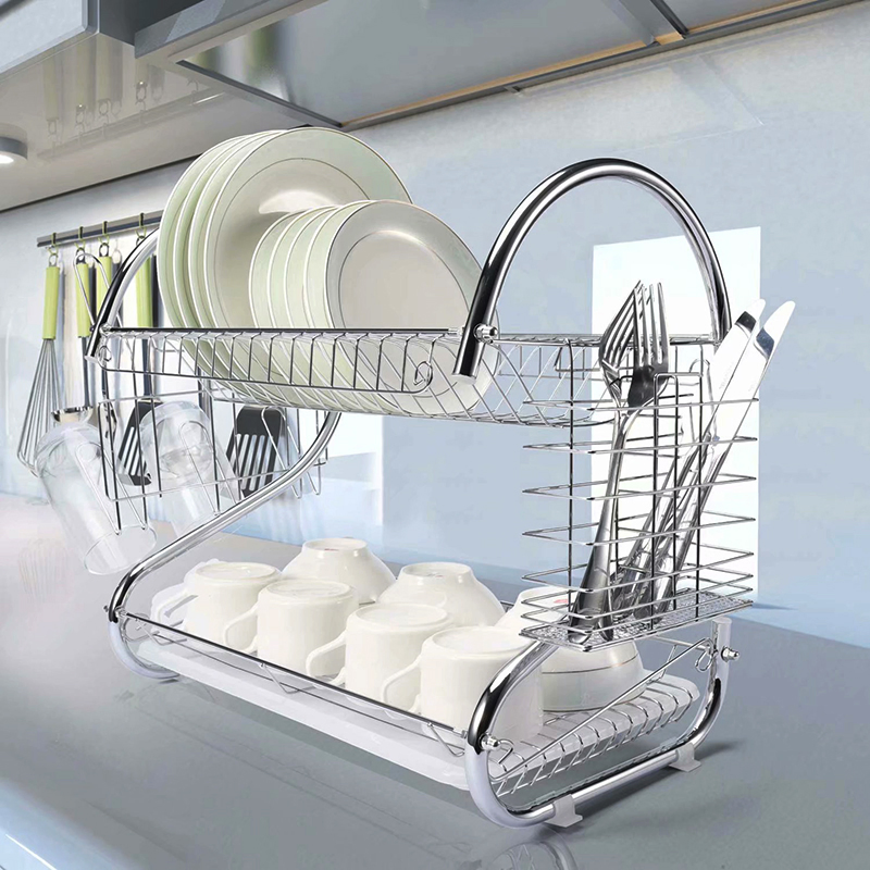 Stainless Steel Kitchen Dish Drainer Rack Drying