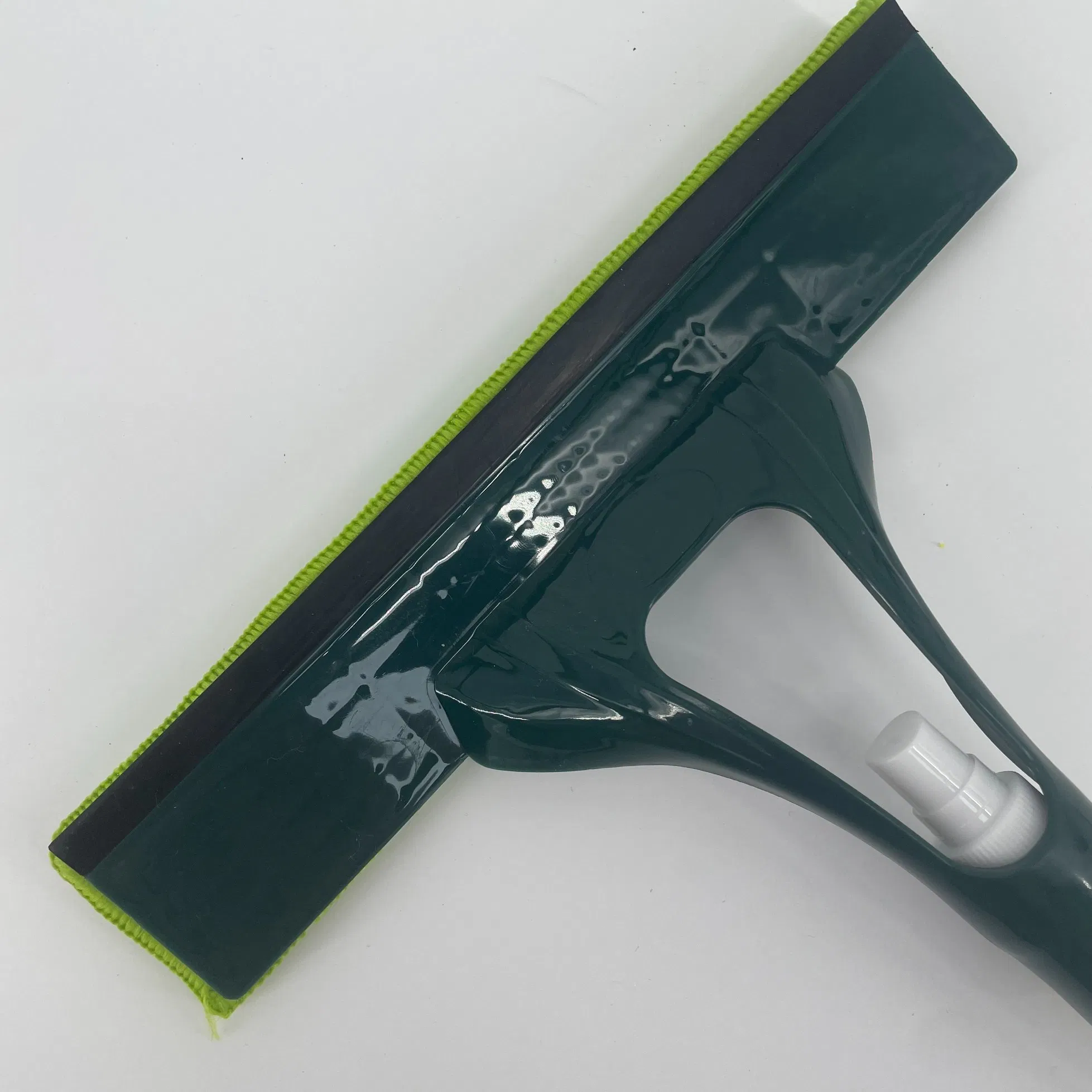 Double Use Window Cleaner with Spray Bottle Home Glass Cleaning Squeegee with Microfiber Pad