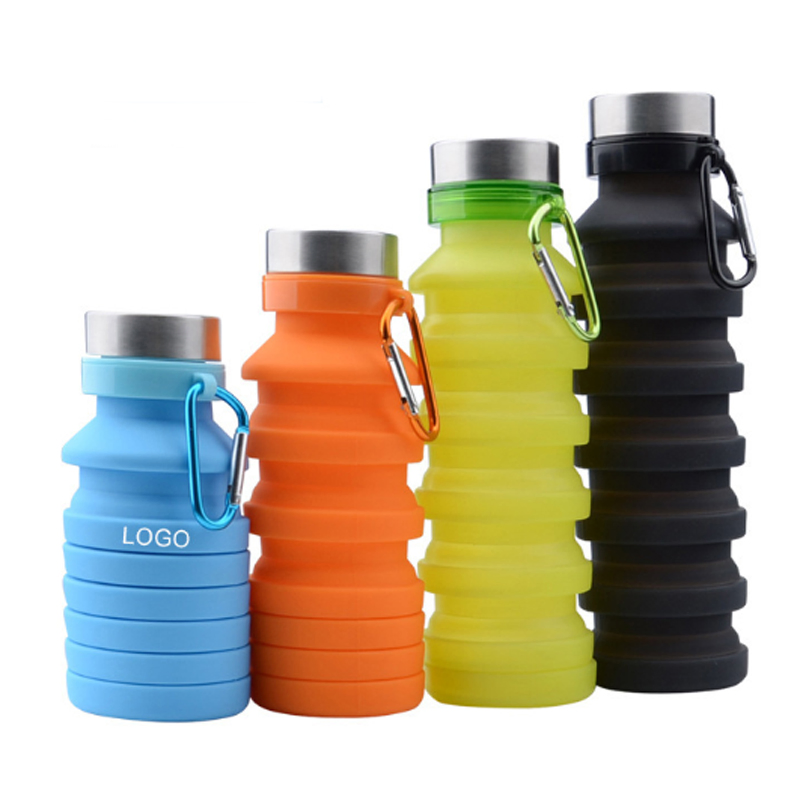 500ml Collapsible Travel Drinking Water Bottle