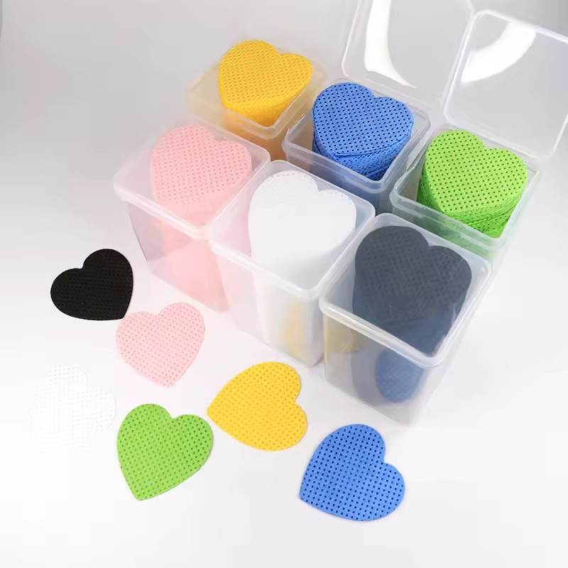 Soft Fabric Eyelash Extension Nail Polish Remover Pads Lint Free Glue Wipes