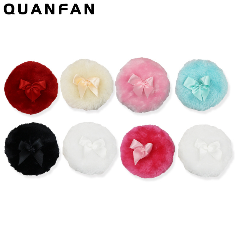 Big Round Bloom Powder, Talcum Powder, Extra-Large Hand Hook Ribbon Puff