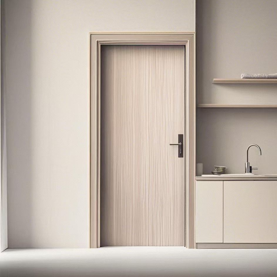 Factory-Customized Medium-Density Wood Solid Waterproof and Fireproof PVC WPC Door Are Suitable for Bedrooms, Kitchens, Bathrooms and Hotels