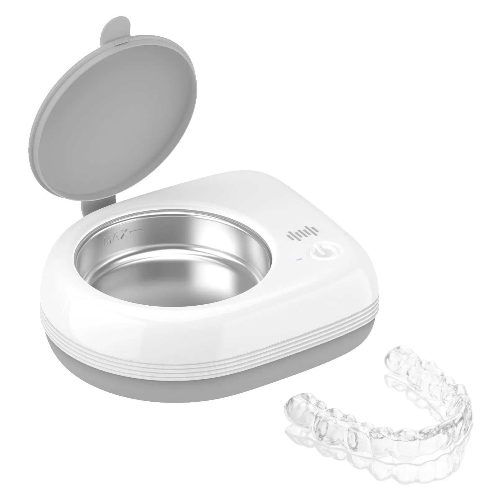 Wholesale Dental Care Rechargeable Mini Size Aligner Ultrasonic Cleaner 80ml