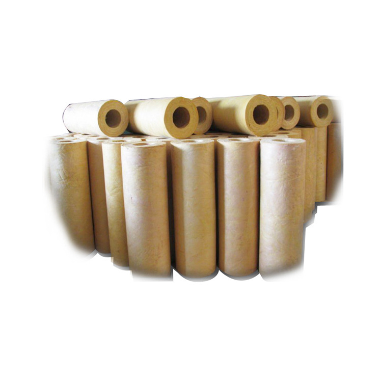 Mineral Wool Pipe Density 120kg/M3 Aluminum Foil Rockwool Pipe