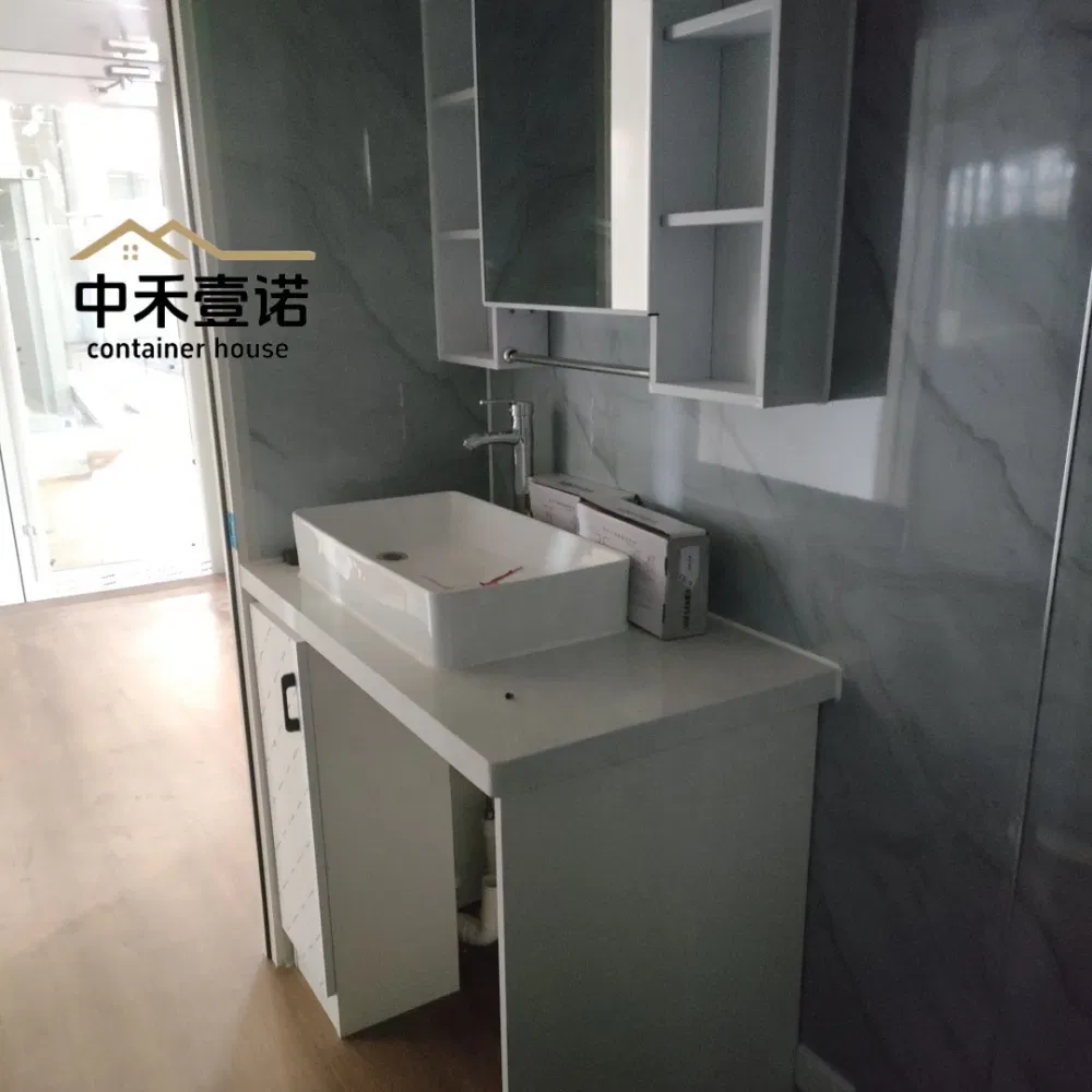 Sustainable Foldable Container House for Portable Toilet with Track Doors