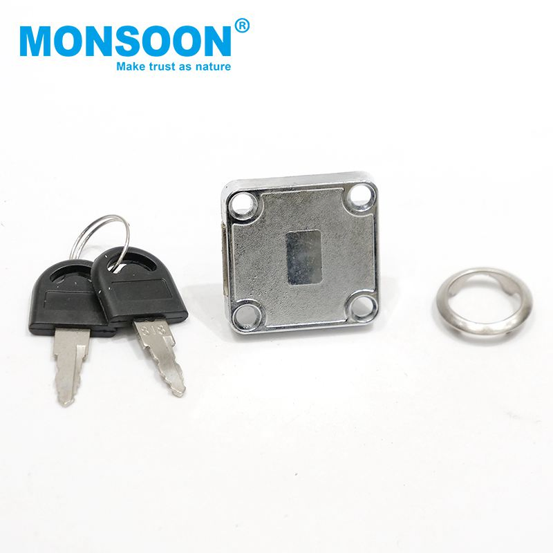 Hot Selling Cam Lock Furniture Hanrdware Hidden Glass Showcase Cabinet Door Computer Office Desk Drawer Lock with Keys