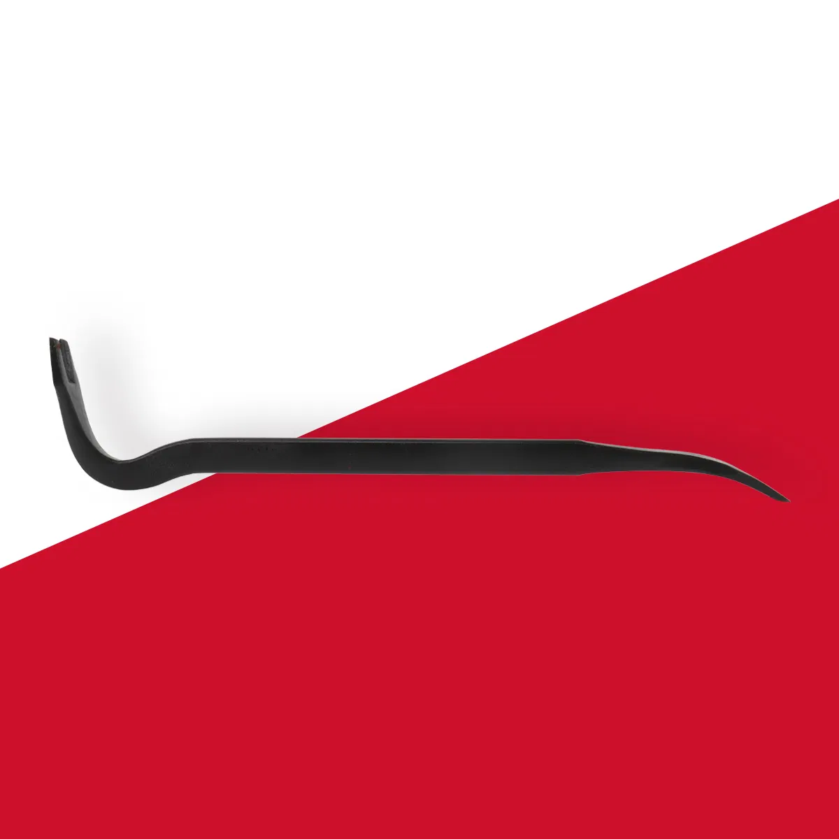 Gooseneck Wrecking Bar Steel Pry Bar for Easier Demolition with Nail Puller End or Chisel End