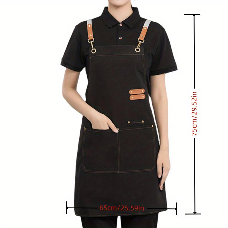 Promotional Durable Stylish Polyester Multipurpose Waterproof Canvas Apron Barista Work Clothing