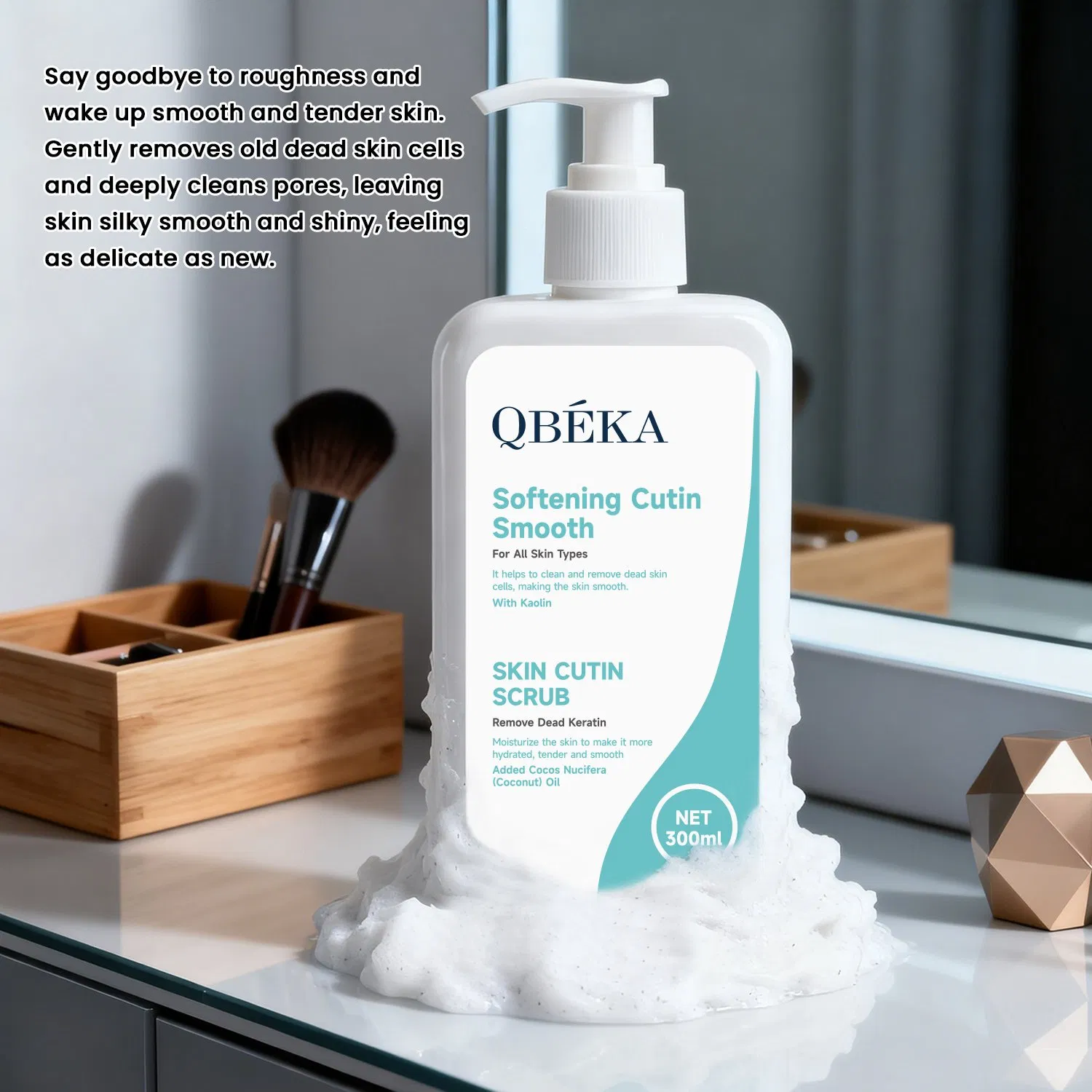 Moisturizing Shea Butter Body Scrub with Jojoba Oil for Dry Skin
