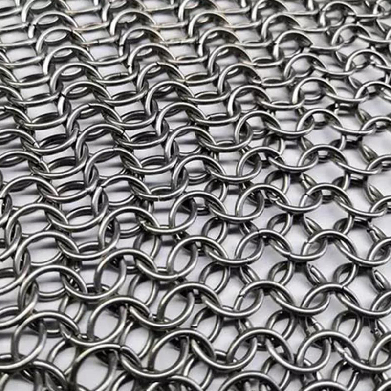 Ring Mesh Curtain /Golden Stainless/Carbon Steel Metal Ring Mesh Curtain for Space Divider