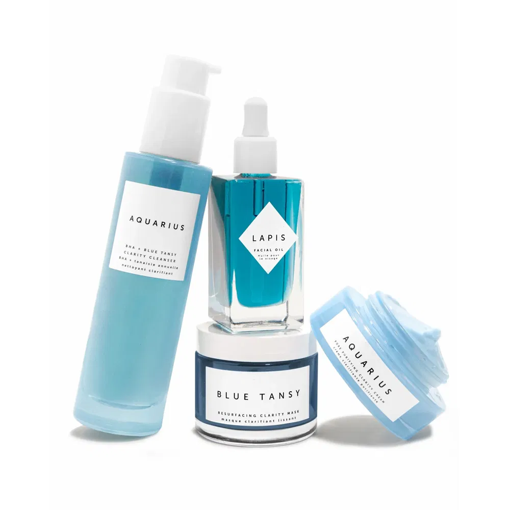 Beauty Cosmetics Skin Care Balancing Brightening Blue Tansy Essential Oil Skin Toner