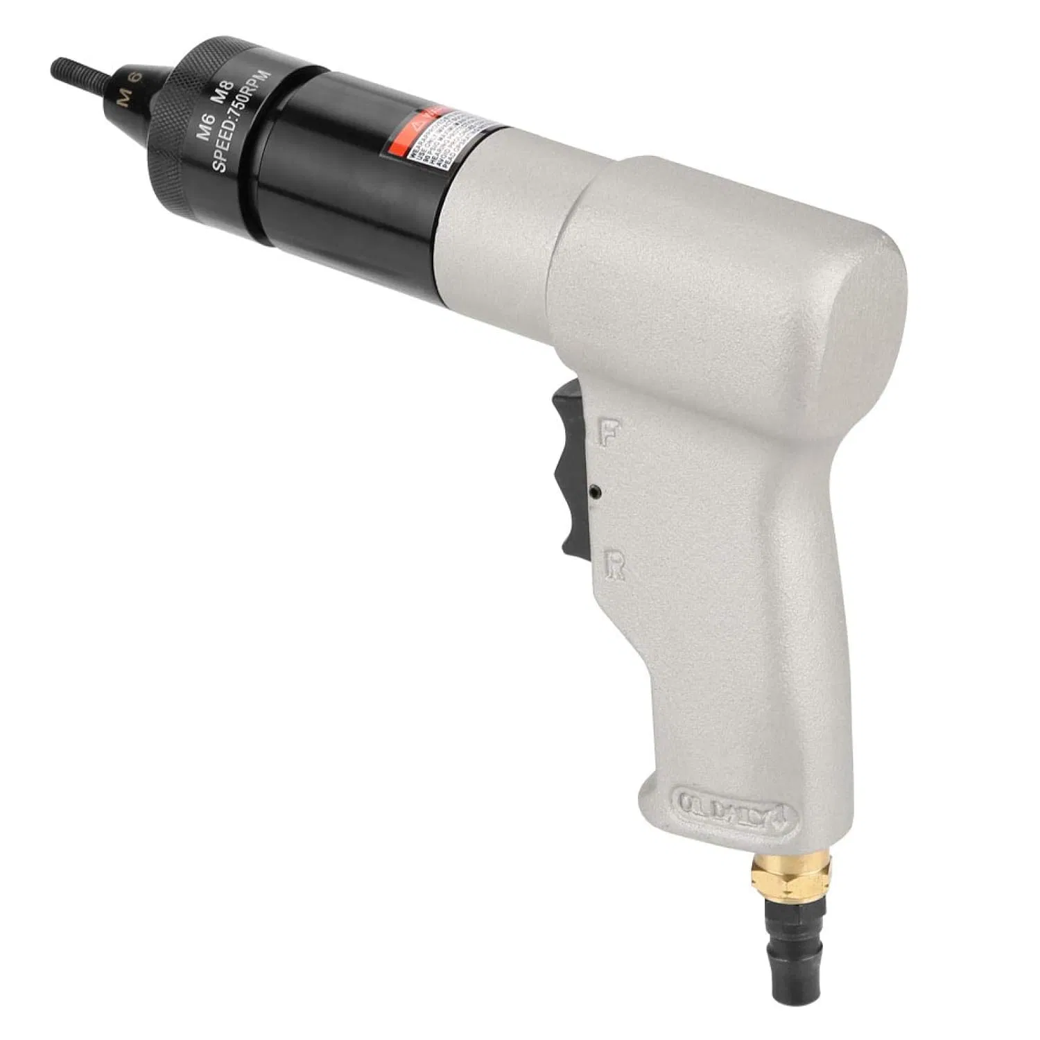 Pneumatic Rivet Nut Gun, 600rpm Air Rivet Nut Gun Pneumatic Riveter with Self-Locking for M6 M8 with Nut Chuck and Air Valve