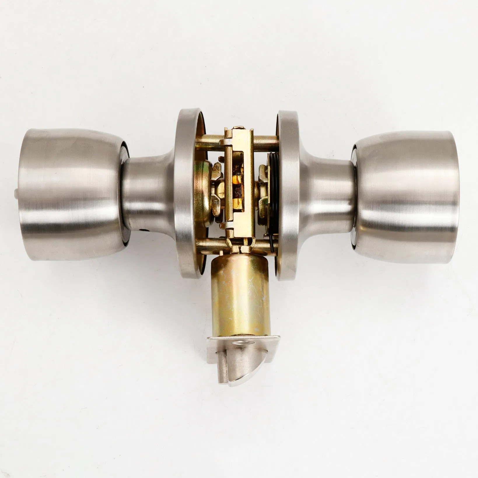 ANSI UL Standard Duty Cerraduara De Embutir Para Puerta Stainless Steel Cylindrical Tubular Handle Knob Door Lock (6101-ET)