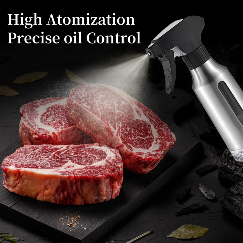 Glass Oil Control Spray Pot Stainless Steel Olive Oil Mister Oil Sprayer for Cooking