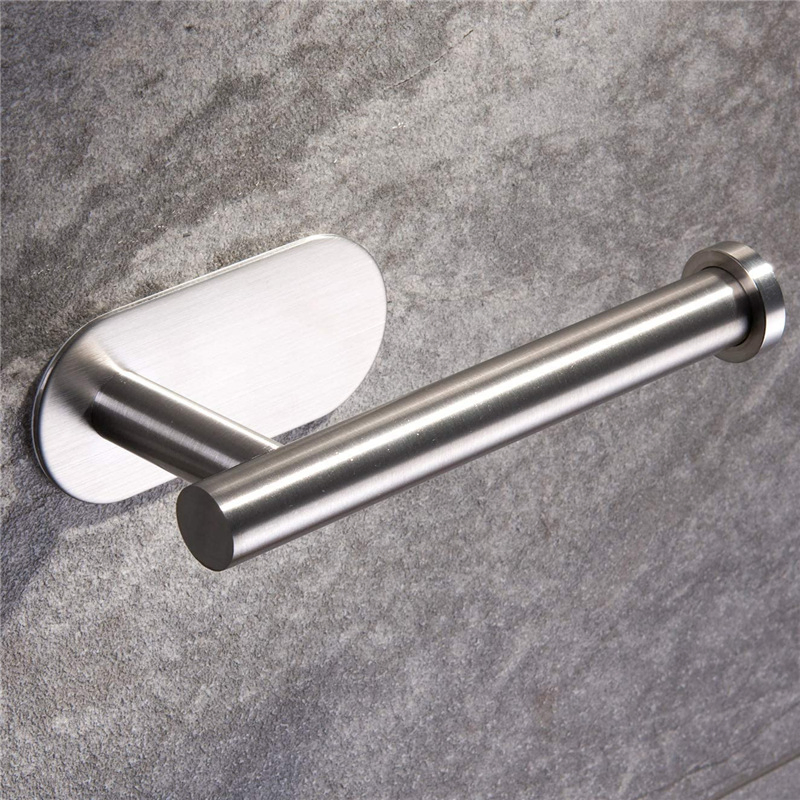 304 Stainless Steel Customized Toilet Paper Holder Durable Wall Mounted Roll Paper No Drilling Towel Rack Bathroom Tissue Holder