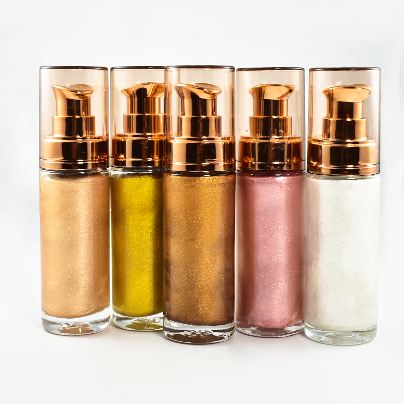 Glitter Liquid Body Highlight Good Quality Face Vegan Liquid Highlighter Custom Logo