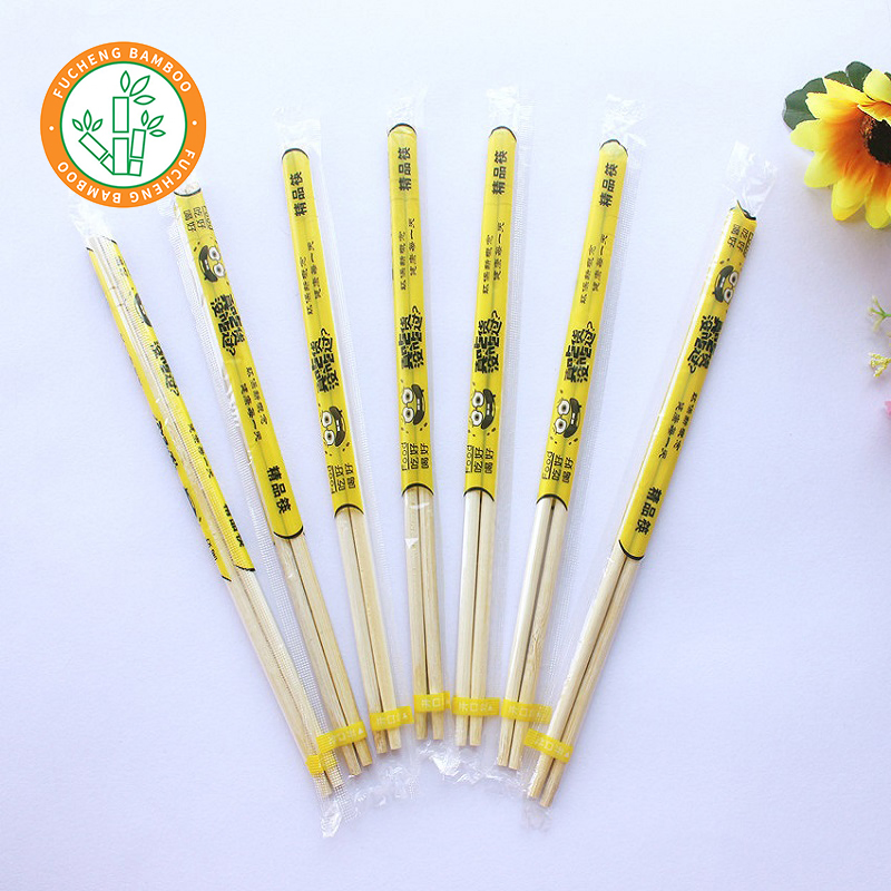 Stylish and Environment - Friendly Round Bamboo Chopsticks with Custom Identifications