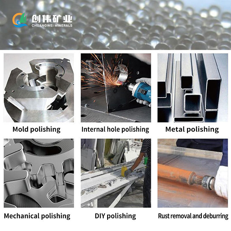 Small Size Glass Beads for Blasting Best Choice for Precision Instrument and Mold Cleaning Factory Price Supply