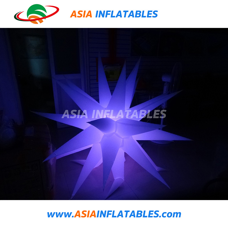 Colorful Inflatable Outdoor Hanging Decorative Curly Star for Event