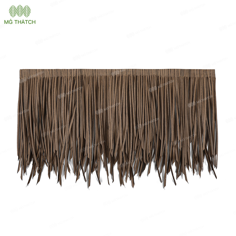 Fire Rated & UV-Proof Plastic Synthetic Palapa Thatch Panel Artificial Thatch Roof